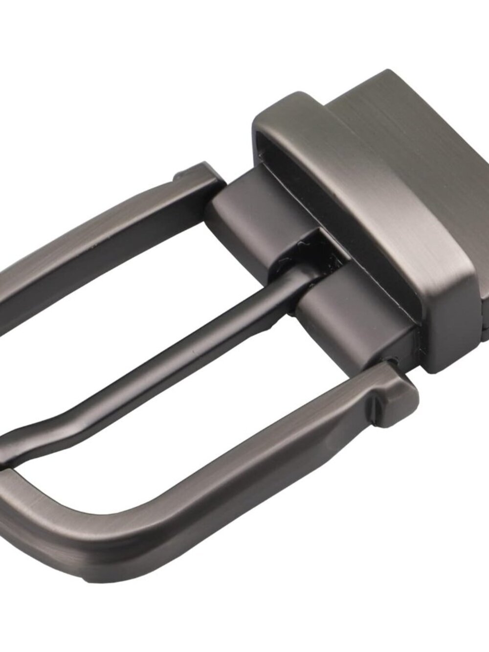 Men's Silver 1 28mm To 38mm Single Prong Square Imported Zinc Alloy Belt Buckles